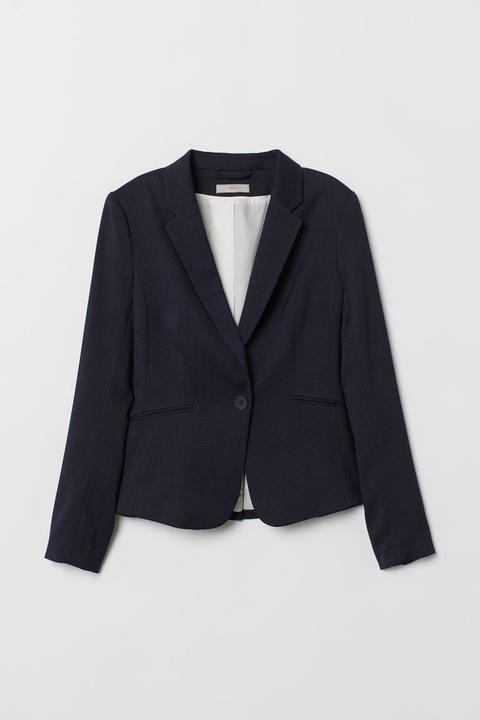 H & M - Blazer Aderente - Blu