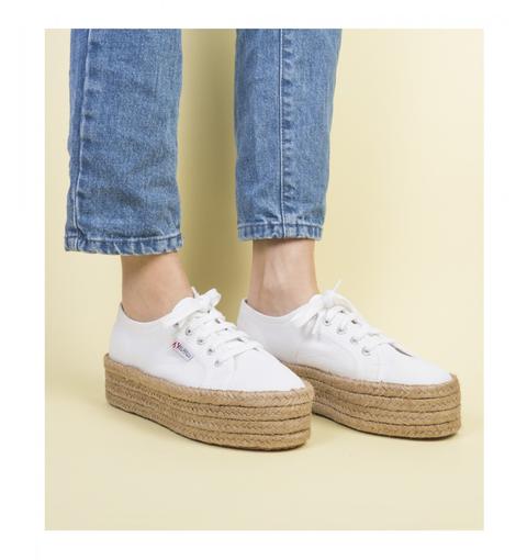 Zapatilla Plataforma Cotropew Blanco Superga