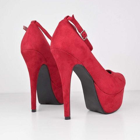 Ashley - Red Stiletto High Heels