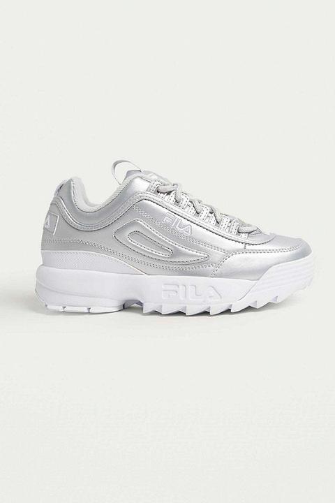 Fila Disruptor Ii Premium Metal Silver Trainers