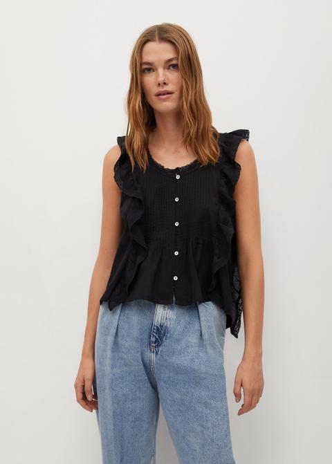 Blusa Algodón Volantes