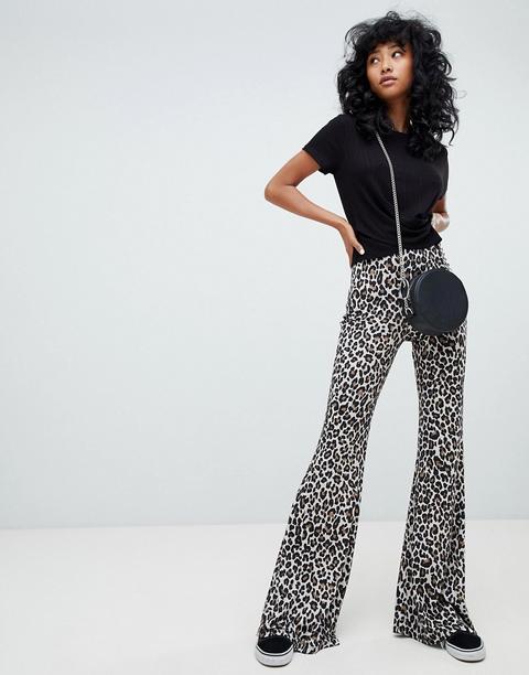 Pull&bear Leopard Print Kickflare - Multi