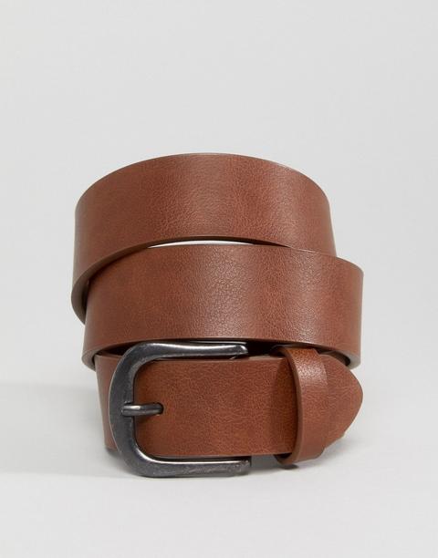 Asos Design Vintage Tan Jeans Belt-brown