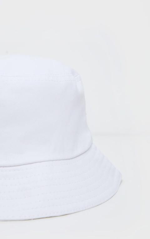 Cream Plain Bucket Hat