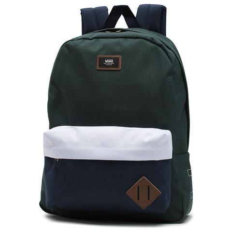 Vans Mochila Old Skool Ii (dress Blues-scarab) Hombre Verde