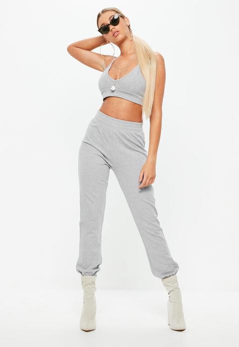 Grey Clean Waist Joggers, Grey