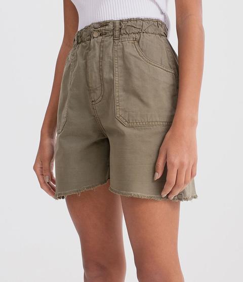 Short Em Sarja Cargo Com Bolsos