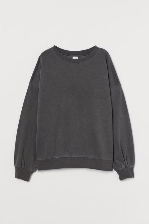 Relaxed Fit Sweatshirt - Grey