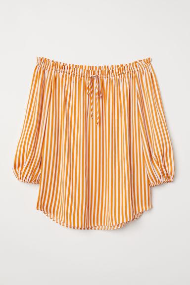 Off-shoulder-bluse - Yellow - Damen