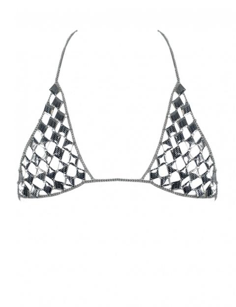 Baby Boy Silver Triangle Chain Bra