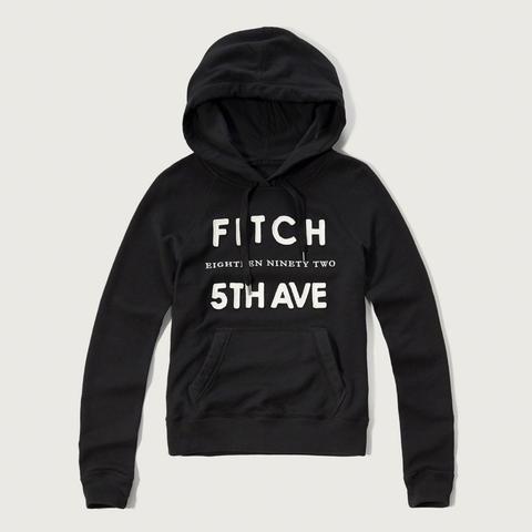 Applique Logo Graphic Hoodie