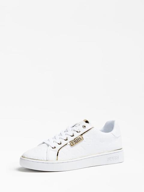 guess logo sneakers