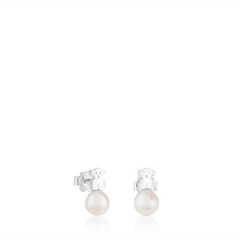 Pendientes De Plata Y Perlas Puppies