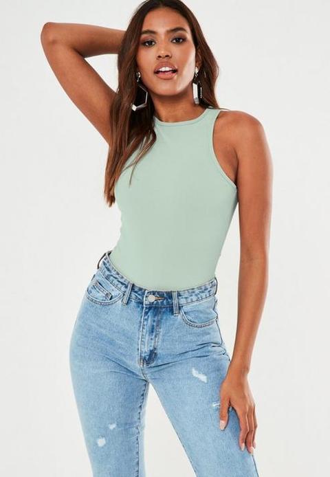 HIGH NECK RACER BACK BODYSUIT