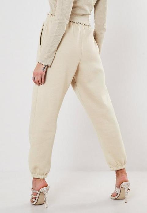 petite cream joggers