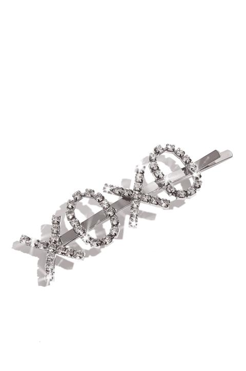 Xoxo Hair Clip - Silver