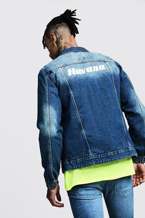 Havana Print Denim Jacket