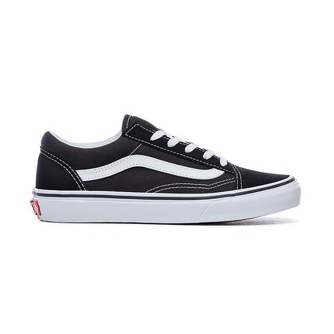 Vans Chaussures Junior Old Skool (4-8 Ans) (black-true White) Enfant Noir