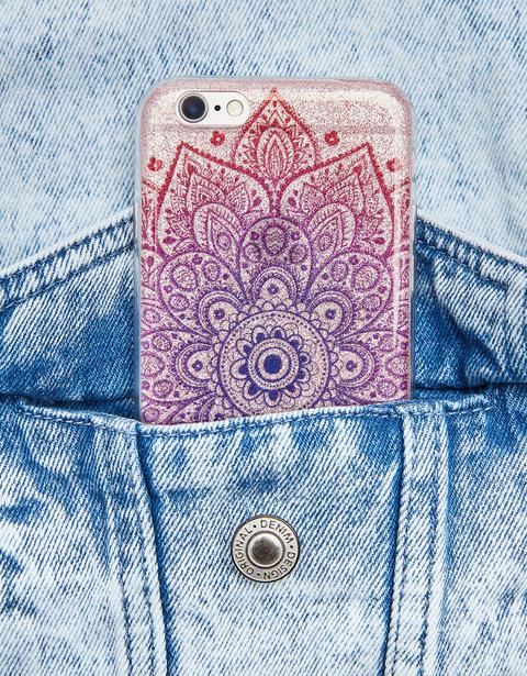 Carcasa Relieve Purpurina Iphone 6/6s