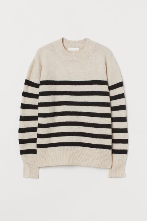 Fine-knit Jumper - Beige