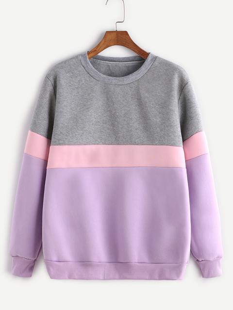 Sudadera De Manga Larga - Color Block