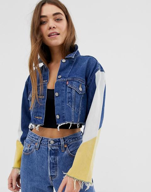 Chaqueta Vaquera Corta Con Diseño Colour Block De Levi's