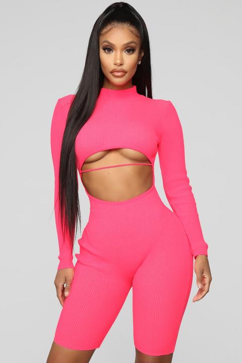 Neon biker outlet romper