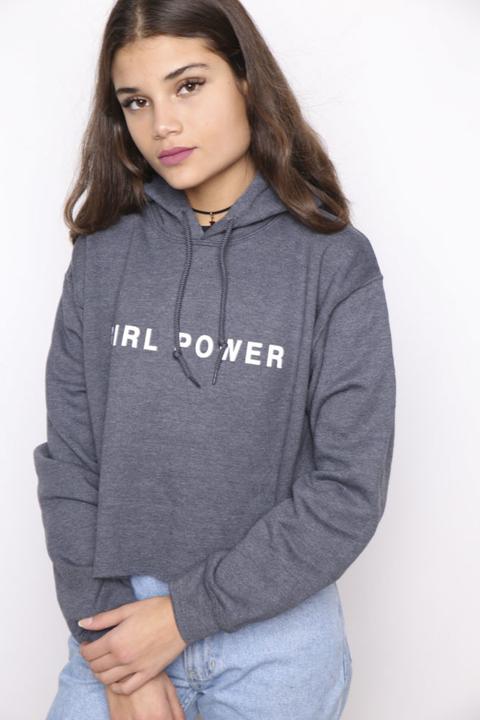 Girl Power Hooded Sweatshirt