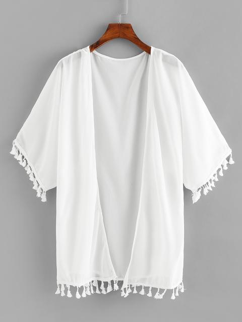 Kimono Con Pom Pom