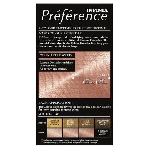 Preference 8 23 Rose Gold Light Blonde Permanent Hair Dye From