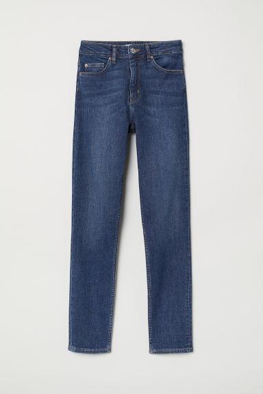 H & M - Skinny High Jeans - Blu