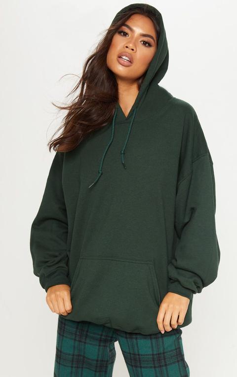 green oversized hoodie