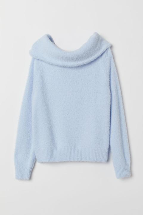 H & M - Pullover A Spalle Scoperte - Blu