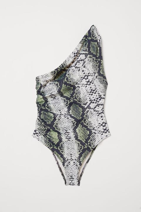 Maillot De Bain Asymétrique - Vert