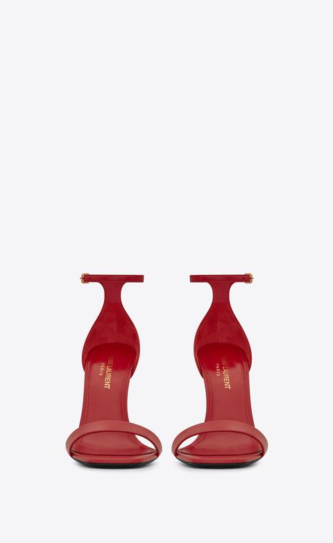 Sandali Amber 105 Rossi Lipstick In Pelle