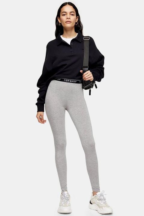 Topshop Branded Elastic Leggings