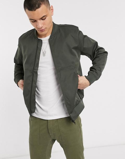 Cazadora Bomber Caqui De Topman-verde