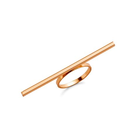 Anello Orizontale Placcato - Oro