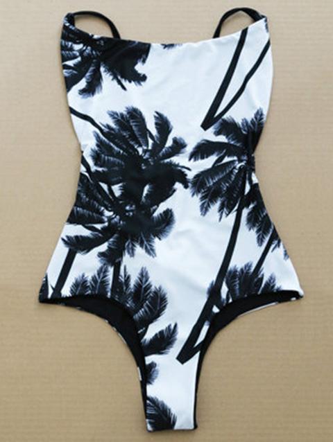 Cami Coconut Palm Print One-piece Swimwear