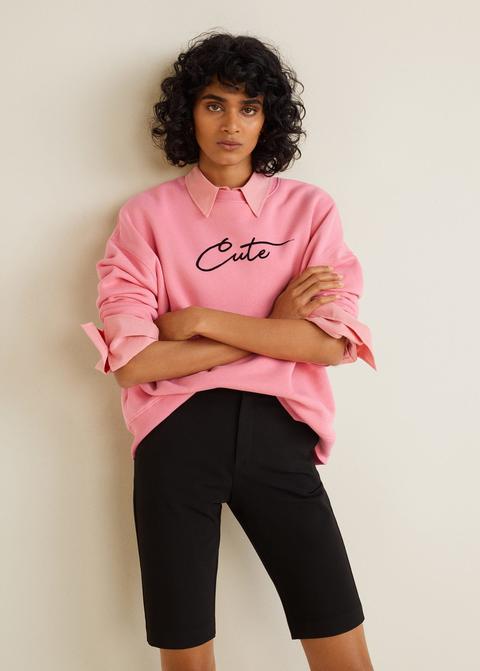 Sudadera Mensaje Terciopelo
