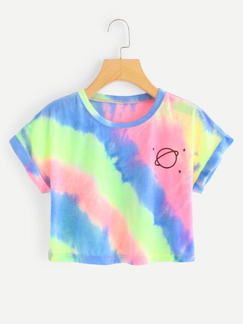 Water Color Cuffed Tee