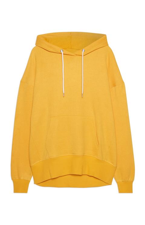 mustard oversized hoodie