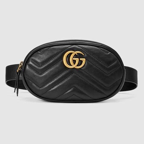 Bolsa Con Cinturón Gg Marmont De Piel Matelassé