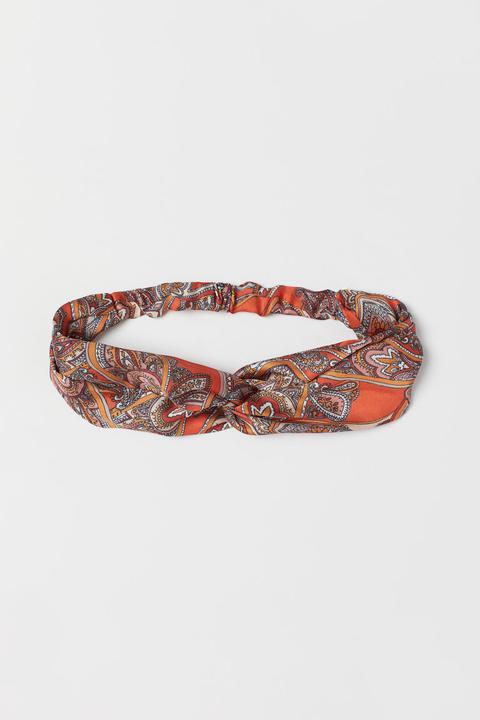 Bandeau Avec Détail Noué - Orange