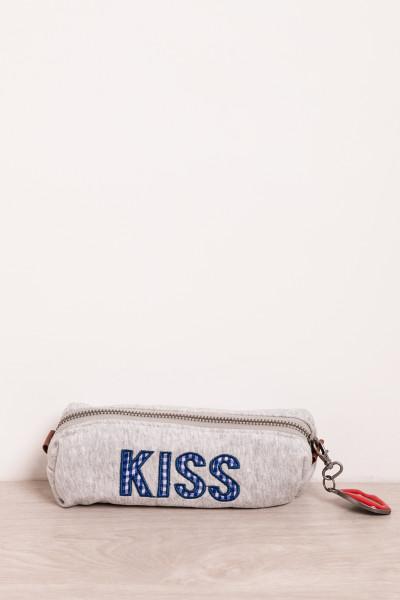 Kiss Pencil Case With Lips Keychain