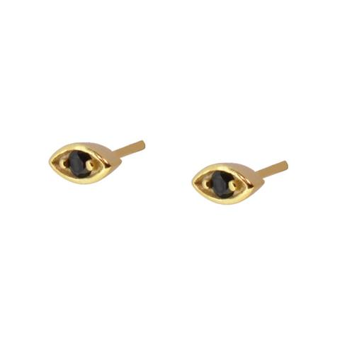 Pendientes Piero Black Gold