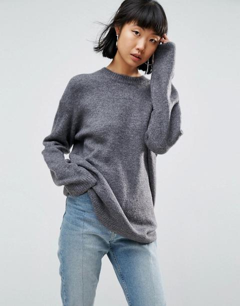 Asos - Maglione Girocollo Oversize - Grigio