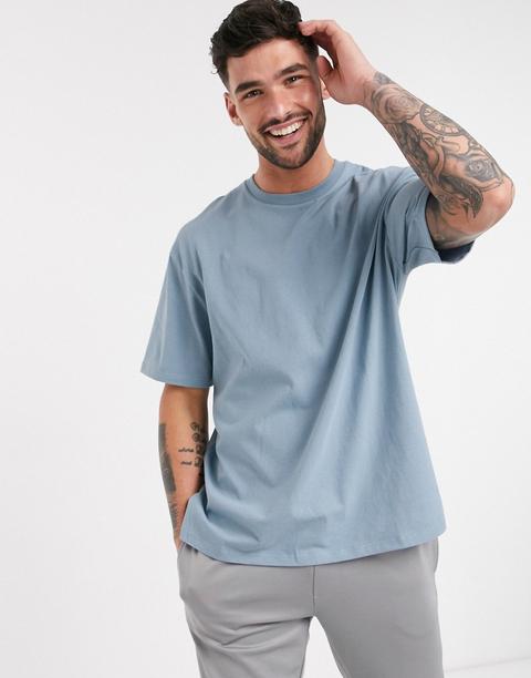 Topman - T-shirt Oversize - Bleu from ASOS on 21 Buttons
