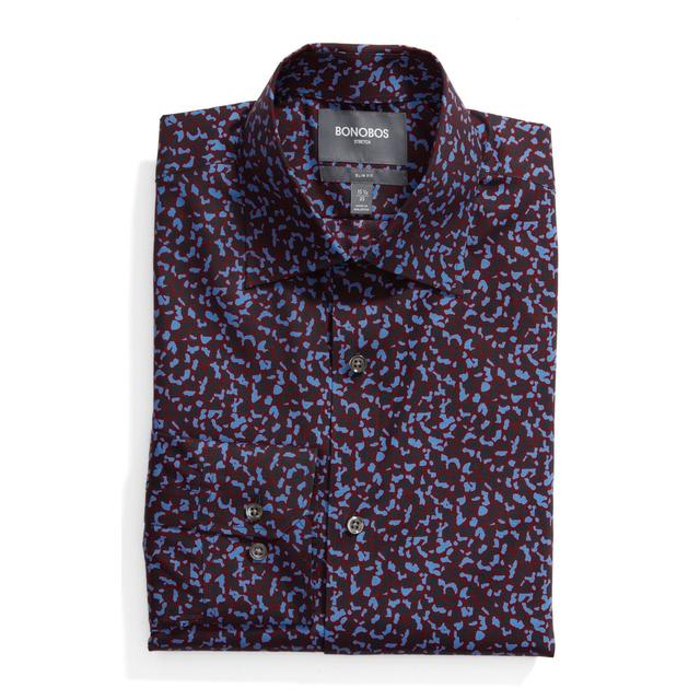 cheetah print dress shirt