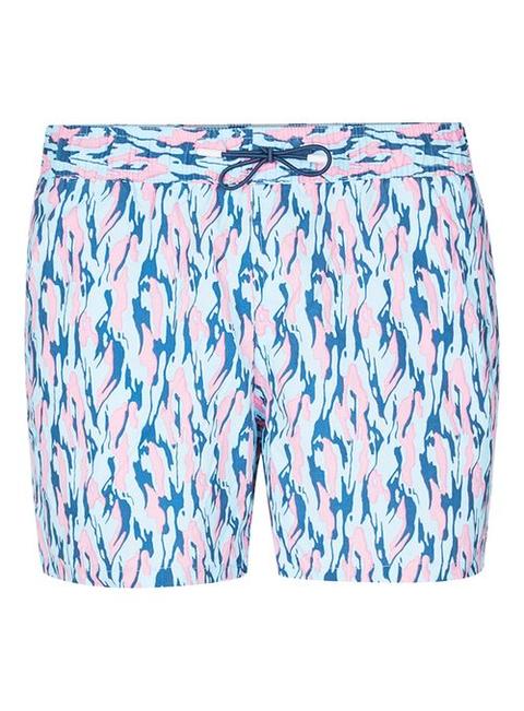 Pink And Blue Camo Swim Shorts